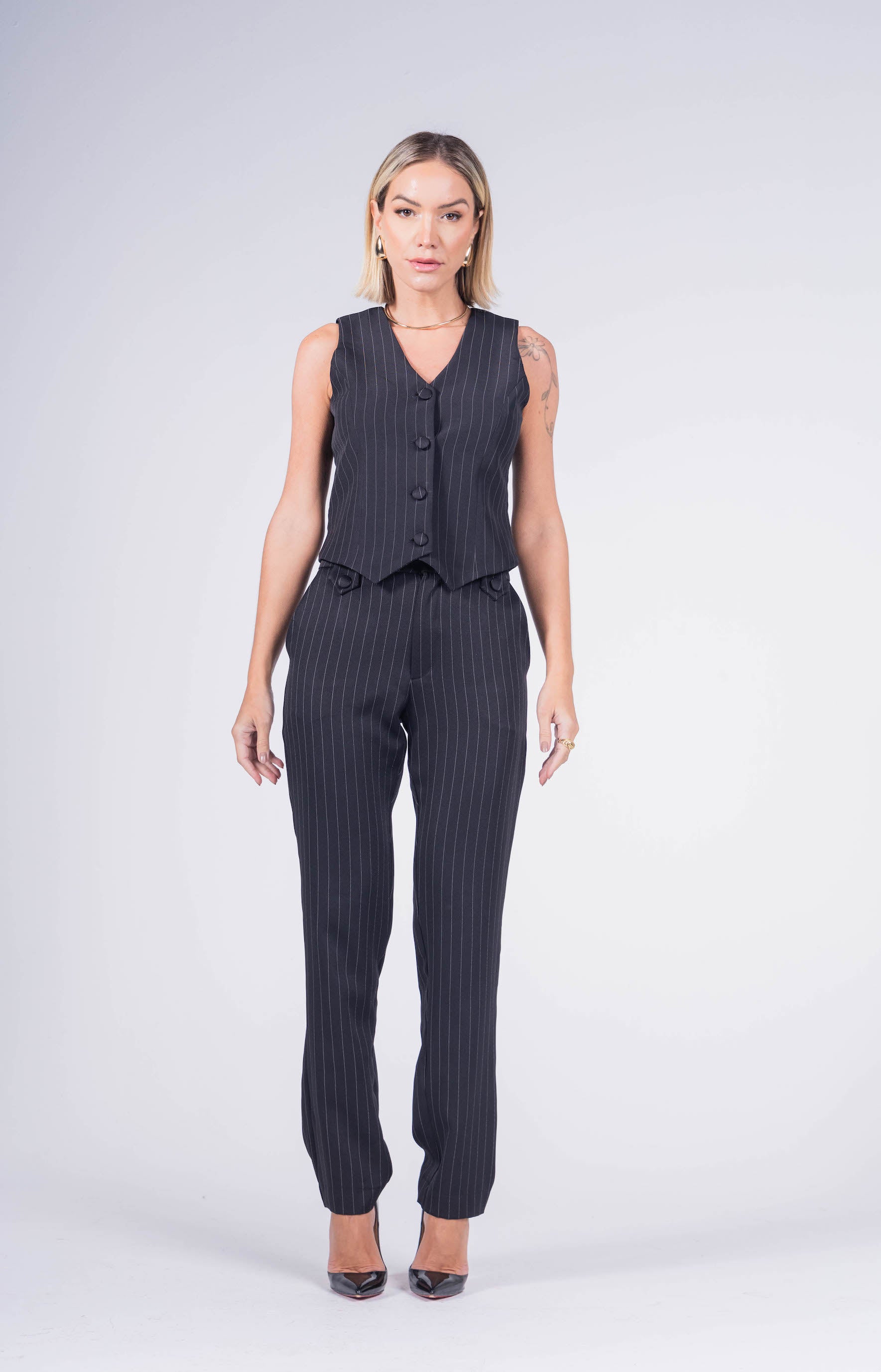 Colete Tradicional Risca De Giz