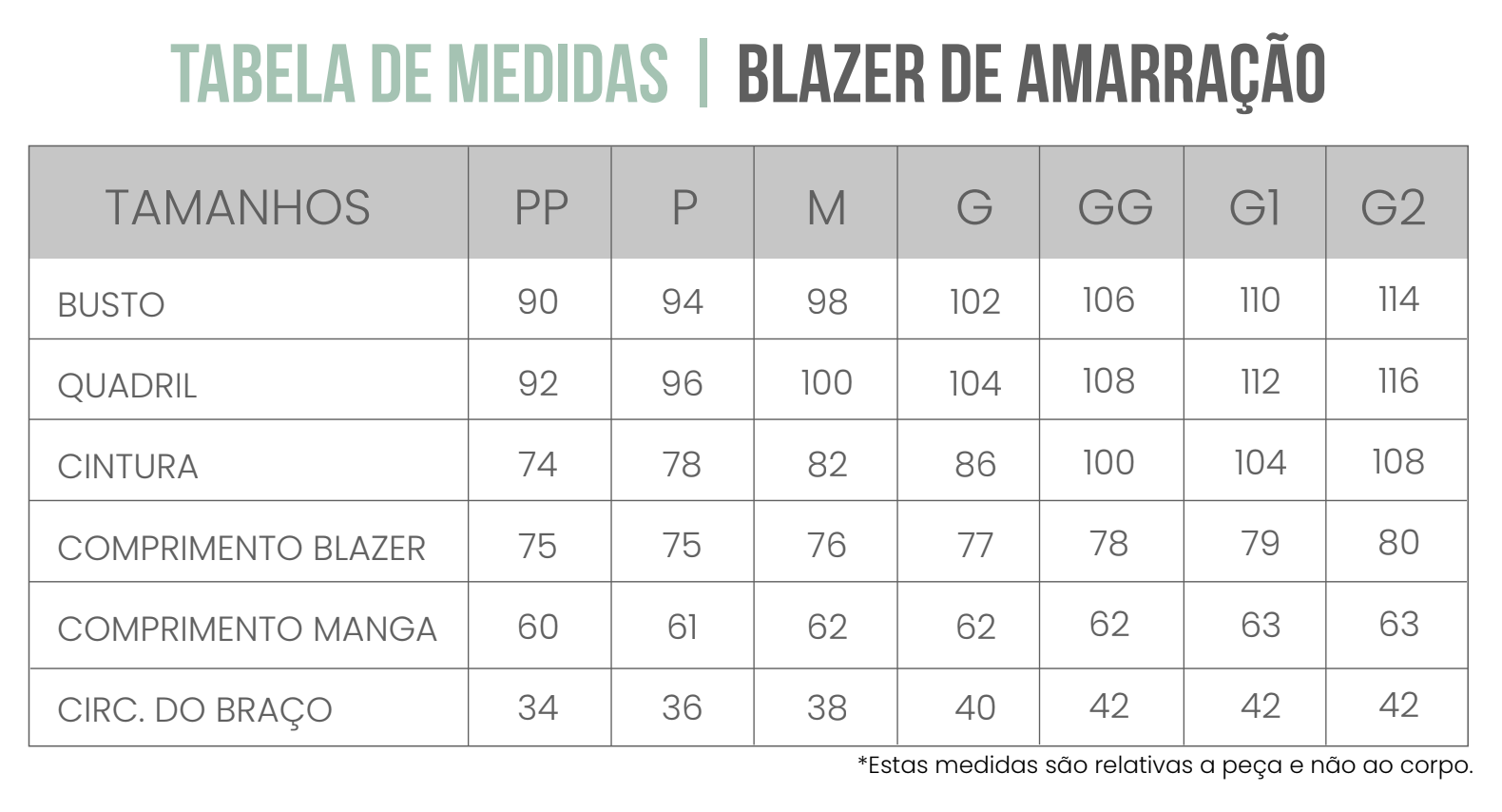 Blazer Amarração