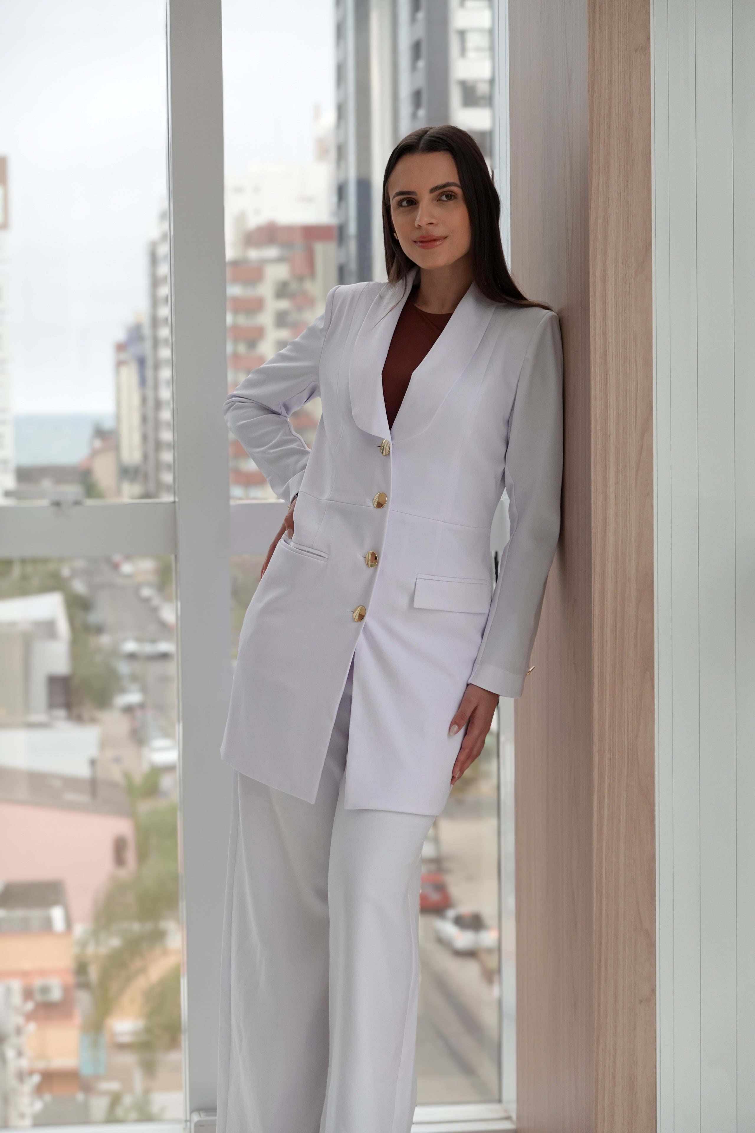 Jaleco ANA Branco - AÇÃO 72 HORAS