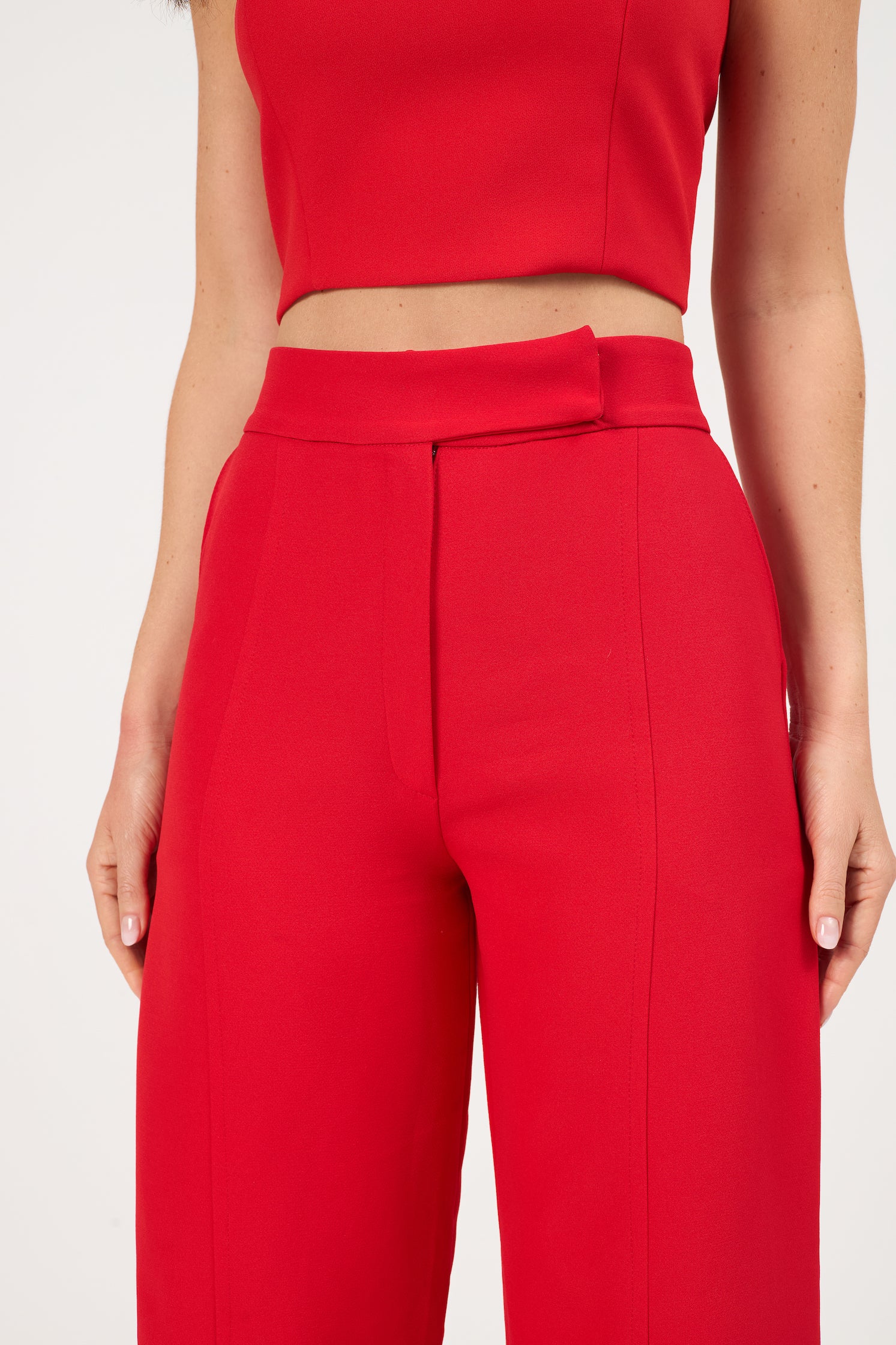 Calça Pantalona Transpassada
